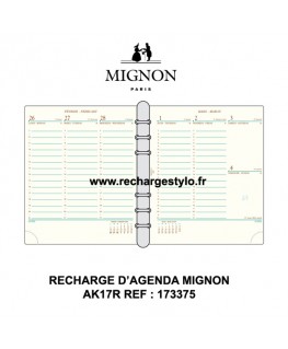 Recharges AS16/IS16/PA16/R16 pour agendas MIGNON